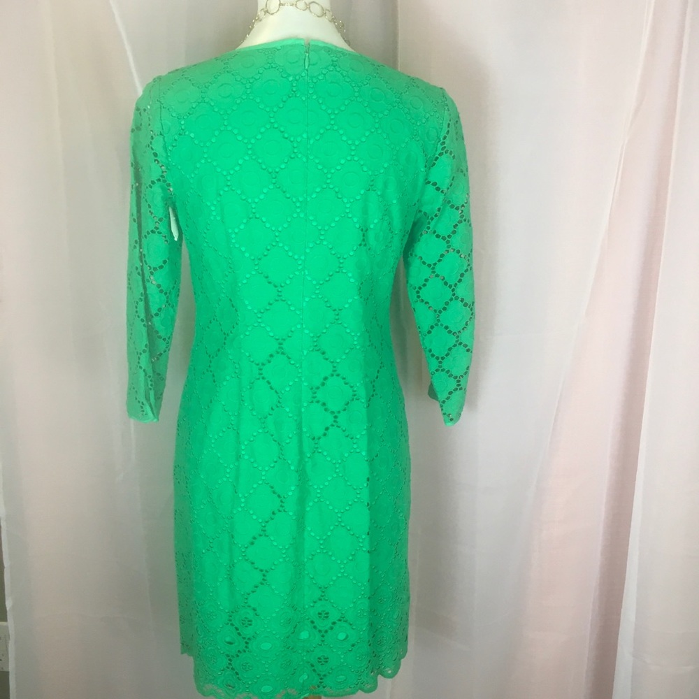 Talbots Cutwork Shift Dress 4 FREE SHIP - Picture 3 of 5